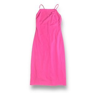 She Sky Easy To Talk About Dress Womens Small Pink Barbiecore Spaghetti Straps